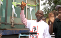 Action Africa and Project CURE are welcomed at the Magburaka Hospital